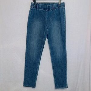 Soft Surroundings 2AW42 Medium Wash Denim Pull On Metro Legging Jeans